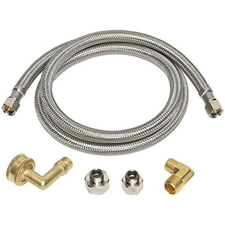 UPC 820633958703 product image for 3/8 in. x 3/8 in. x 48 in. Stainless Steel Universal Dishwasher Supply Line | upcitemdb.com