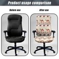 thumbnail image 4 of Xixirimido Aztec Tribe Camel Pattern Office Chair Covers Computer Universal Stretchable Chair Covers Desk Chair Armrest Covers High Back Slipcovers for Rotating Chairs, Large, 4 of 6