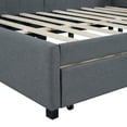 thumbnail image 7 of Royard Oaktree Full Size Upholstered Daybed, Linen Corner Sofa Bed Frame with Storage Drawers, 7 of 7