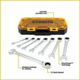 thumbnail image 2 of DEWALT DWMT73808 Direct Torque Technology Ratcheting Combination Wrench Set, 8 Pieces, 2 of 2