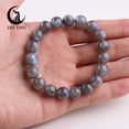 thumbnail image 2 of Zhe Ying Natural Labradorite Beads Bracelet Healing Energy Gemstone Stretch Men Women Bracelets Surprise Jewelry Gift, 2 of 6