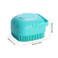 thumbnail image 4 of Guantes Masaje para Baño Cepillo Con Caja Champú Silicona Y Gatos () Azul, 4 of 4