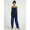 thumbnail image 3 of Joyspun Women's Ribbed Knit Pull On Sleep Pants, Sizes S to 3X, 3 of 6