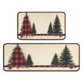 thumbnail image 2 of Kitchen Rug Set of 2 Anti Fatigue Christmas Kitchen Mats for Floor,Merry Christmas Pine Tree Red Rugs for Kitchen Floor for Bathroom,Room Bedroom (47x17+30x17 Inches), 2 of 6