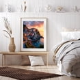 thumbnail image 6 of Diamond Art Kit for Adults, Colorful Coastal Village Sunset Scene Diamond Painting for Adults Beginners, 5D DIY Diamond Art Painting Kits, Colorful Diamond Painting Craft for Home Decor 12x16, 6 of 7