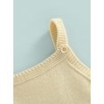 thumbnail image 6 of Bagilaanoe Newborn Baby Boys Girls Knit Romper Sleeveless Spaghettic Strap One Piece Knitted Jumpsuits 3M 6M 12M 18M Bodysuits, 6 of 8