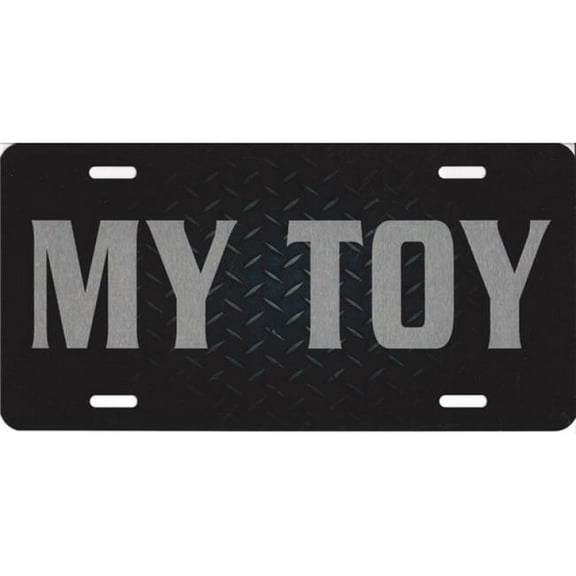 212 Main LPO1121 My Toy Black Brushed Aluminium License Plate