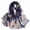 Navy, variant on Lightweight Floral Print Scarf for Women Fashion Sunscreen Wrap Spring Shawl