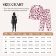 thumbnail image 4 of Picia Lilies Flowers Pattern Women’s Long-Sleeve Sleepwear Set - Soft 2-Piece Loungewear with Pockets, Comfy PJs for Relaxing Nights-Small, 4 of 7