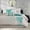 Twin Aqua#4, variant on Cotton Bedding Set 2 Piece Cotton Chenille Comforter Set Off-White Twin/Twin XL,Comforter Set