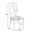 thumbnail image 3 of Zoey Solid Wood Circle Cross-Back Side Chair in Silver by Pulaski Furniture, 3 of 7
