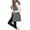 Gray, variant on Women Down Vest Waistcoat Solid Color Stand Collar Sleeveless Zipper Jacket Autumn Winter Casual Warm Outerwear (Blue, L)