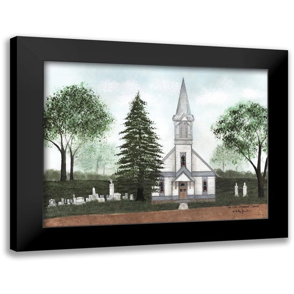 Jacobs, Billy 14x12 Black Modern Framed Museum Art Print Titled - The Old Stanwood Church
