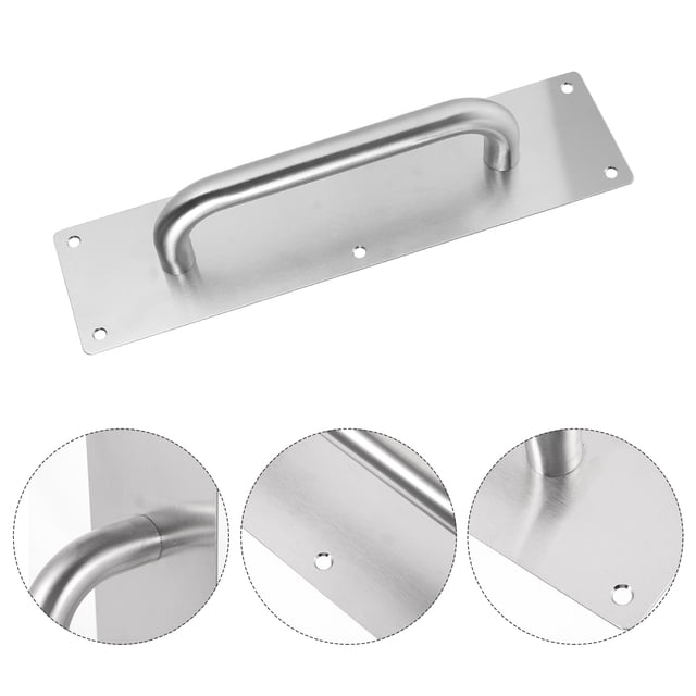 BRIGHTFUFU 1 Ensemble Bouton de Porte de Passage Poignée en Acier Inoxydable Argenté pour Points