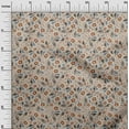 thumbnail image 3 of oneOone Viscose Jersey Brown Fabric Floral Sewing Fabric By The Yard Printed Diy Clothing Sewing Supplies 60 Inch Wide, 3 of 5