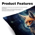 thumbnail image 2 of Starry Animals Velvet Throw Pillows Set of 2 - Decorative Pillows with Unique Patterns for Sofa Couch Bed - Pillow Covers - Available in 16x16, 18x18, 20x20 Inches, 2 of 6
