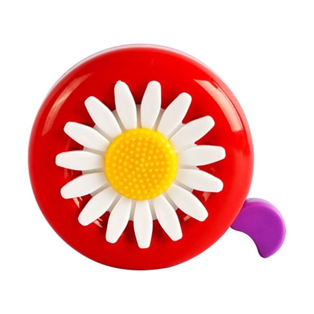 Naiovety Margarita flor niños ciclismo para manillar campana multicolor alarmante decoración de bicicleta Ciclismo rojo violeta