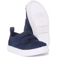 thumbnail image 5 of Toms Cordones Infant's Canvas Slip On Trainers With Double Strap In Blue Size 6, 5 of 6