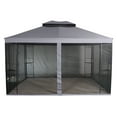 Mainstays EasyAssembly 10 x 12 Foot Outdoor Soft Top Gazebo Gray