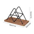 thumbnail image 3 of Wooden Metal Napkin Storage Rack 7.1Inch Polished Edges Sturdy Table Dispenser Multi-functional for Home Dining Room Restaurant Kitchen Office Housewarming Gift Party Decor Tabletop Organizer, 3 of 6