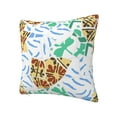 thumbnail image 2 of YFYANG Square Decorative Throw Pillow Case (Without Pillow Insert), Geometric Fragmentation Texture Bedroom Sofa Car Cushion Cover, 18"x18", 2 of 9
