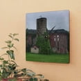 thumbnail image 2 of U R There Photography Imlay City Road Red I Rustic Farmhouse Acrylic Analog Wall Clock, 2 of 6
