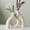 Heart - Beige, variant on Heart - Matte Black Donut Ceramic Decorative Vase Set for Home Decor