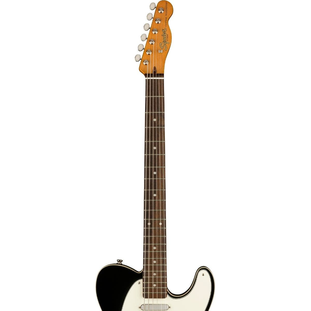 Fender Squier Classic Vibe Baritone Custom Telecaster, Parchment Pickguard,Black
