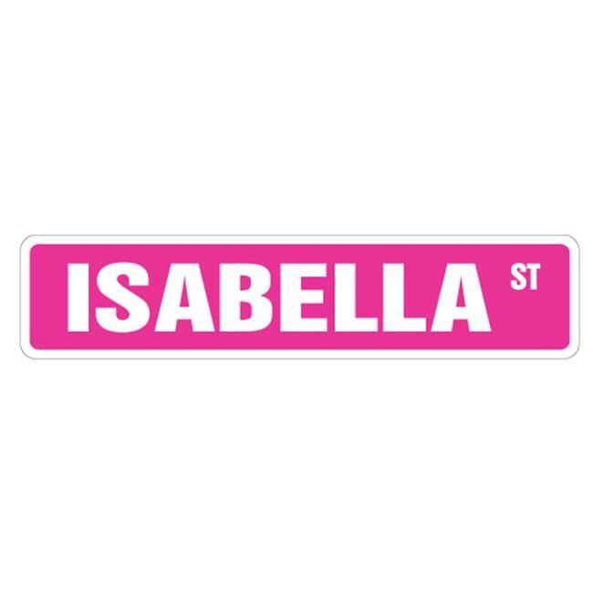 ISABELLA'S Room Kids Bedroom Sign Personalized Metal Sign 108120089004 