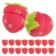 thumbnail image 1 of SEWCHICS 18 Pcs Rouleaux à Cheveux Éponge Fraise Rouge Sans Chaleur pour Dormir et Voyager, 1 of 7
