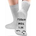 thumbnail image 2 of I didn't sleep, I just rested my eyes Novelty Funny Socks Men Women Dad Boyfriend Birthday Gift, 2 of 4