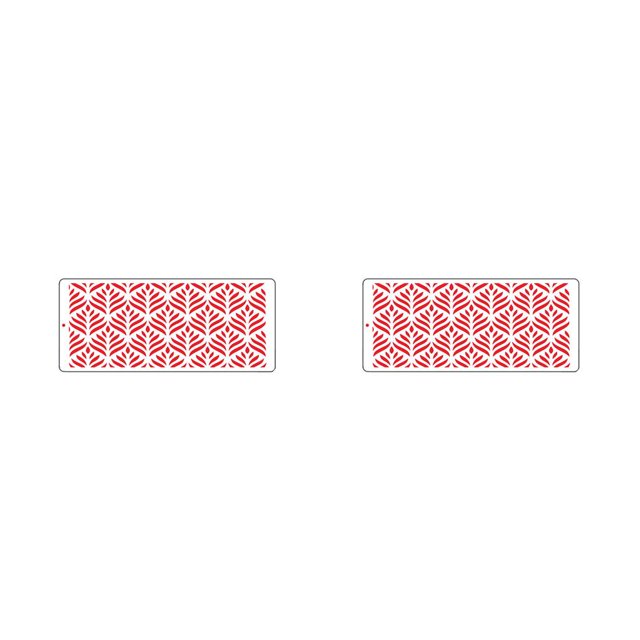 Yuarrent Birthday Anniversary Cake Edge Decoration Fondant Border Mold Reusable Icing Foldable Decorating Template Bakery Stencil Type6 NO6