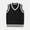 C-Black26, variant on Unisex Sweaters Sleeveless V Neck Cable Knit Vest For Toddlers 1 To 8 Years Old Warm Top