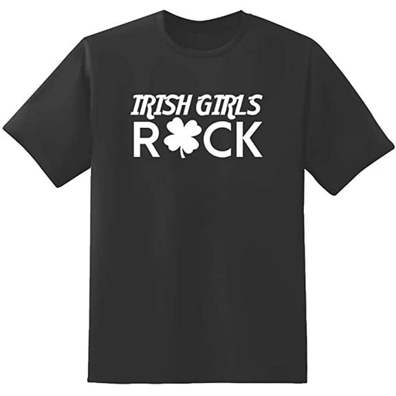 RedBarn Irish Girls Rock Novelty Sarcastic Funny Mens Graphic T Shirts