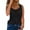 Black, variant on Women's Lace Trim Camisole Soft Breathable Undershirt Layering Sleeveless Tank Top Comfortable Daily Wear Black XXL