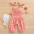 thumbnail image 2 of Romper Sleeveless Daisy Girls Printed Jumpsuit Baby Strap Girls Jumpsuit Romper Leisure Child Daily Wear, 2 of 4
