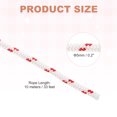 thumbnail image 2 of Recoil Starter Rope Pull Cord, 5mm Dia 10m 33ft Polyester Pull Cord, Red and White, 2 of 6