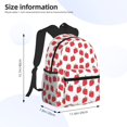 thumbnail image 2 of Balery Cartoon Strawberry Mochila para Mujeres y Hombres, Mochila Ligera Casual para Viajes, Mochila Clásica Básica para la Universidad, 2 of 6