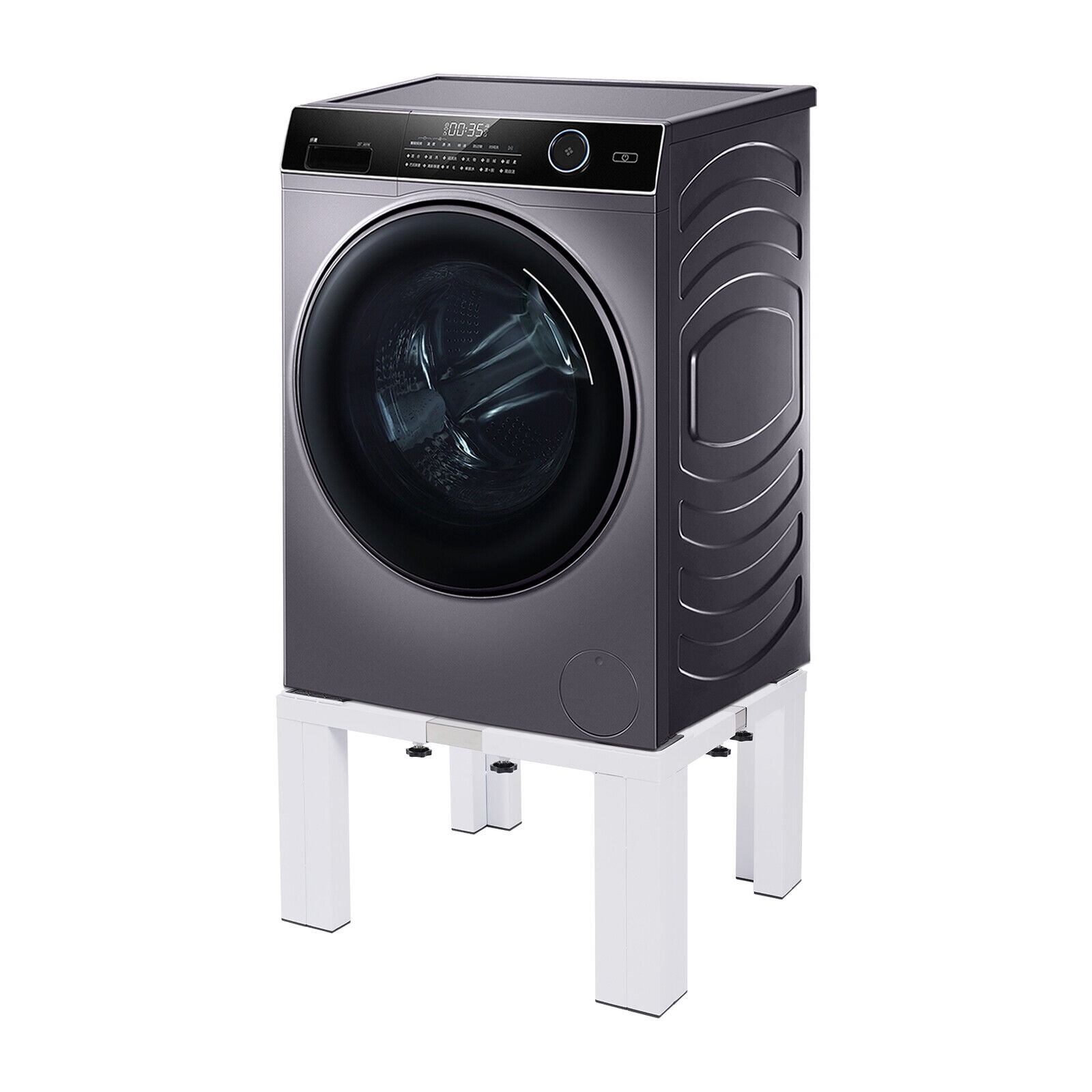 Washer Pedestal Stainless Steel Dryer Stand Pedestal Washing Machine Stand White