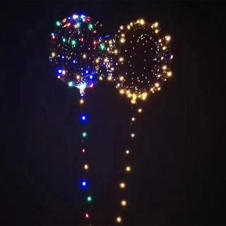 10 LED Illuminated Clear Helium Illuminated Bobo Balloons with String  Lights towbar, Party Birthday Wedding Christmas Decoration - AliExpress