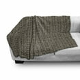 thumbnail image 2 of Antique Oriental Soft Flannel Fleece Throw Blanket, Rhythmic Circular Ornaments Floral Motifs Romantic Illustration, Cozy Plush for Indoor and Outdoor Use, 50" x 70", Tan and Dark Sepia, by Ambesonne, 2 of 5