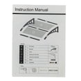 thumbnail image 2 of ARGUST 40x32 in Eaves Canopy for Door Window Awning Exterior, Polycarbonate Door Canopy Awning with Black Bracket, Outdoor Cover for Rain Snow Sun Porch Patio Entryway, 2 of 9