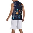 thumbnail image 2 of Honeii Solar System print basktball shirt for men and women, Unisex basketball jersey for Theme party-4X-Large, 2 of 6