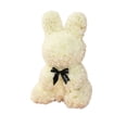 thumbnail image 2 of Hyknon Valentine's Day Bunny Shape Artificial Rose with Lights, Cute Large Flower Rabbit Sculpture Ornaments with Bowknot, Handmade Multifunctional Bunny Statue for Gift Wedding Home Decor, Yellow, 2 of 6