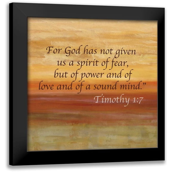 Coulter, Cynthia 12x12 Black Modern Framed Museum Art Print Titled - Horizons Spice Scripture Sayings I