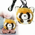 thumbnail image 1 of Bolso bandolera realista con forma de mapache para niños y adultos. Bonito bolso con temática animal, perfecto para los amantes de los animales (20 cm)., 1 of 5