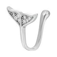 thumbnail image 2 of Jiaroswwei Nose Clip Non-Piercing U-shaped Multi-styles Unisex Sparkling Rhinestone Fishtail Fake Nose Cuff Hoop Ring Fashion Jewelry, 2 of 8