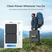 Renogy Solar Panel 100 Watt, 16BB N-Type Portable Solar Panel, 25% High Efficiency, IP68 Waterproof, Lightweight
