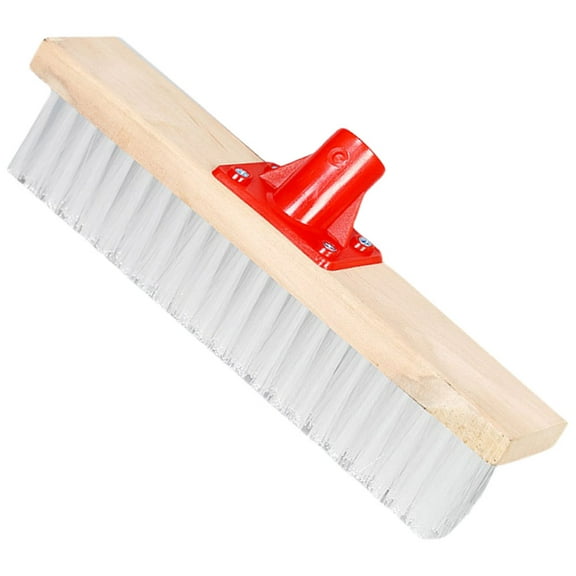 EXHUMKY White Hard Bristle Decking Oil Brush Wooden Scrub Brush for Patio and Garden Cleaning