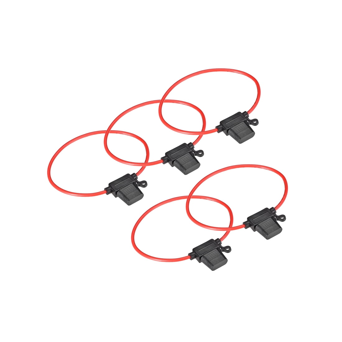 Waterproof In-Line Fuse Holder - 14 AWG Wire, IP67, Fits ATC/ATO Fuses (Fuse Not Included)